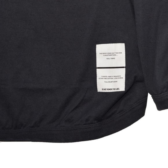 Full Count Flat Seam Heavyweight L/S T-Shirt - Black - Picture 3 of 3